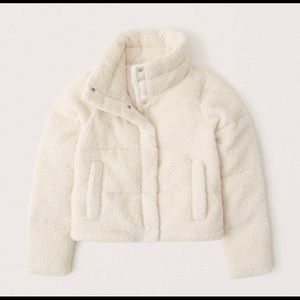 Abercrombie mini Sherpa puffer jacket